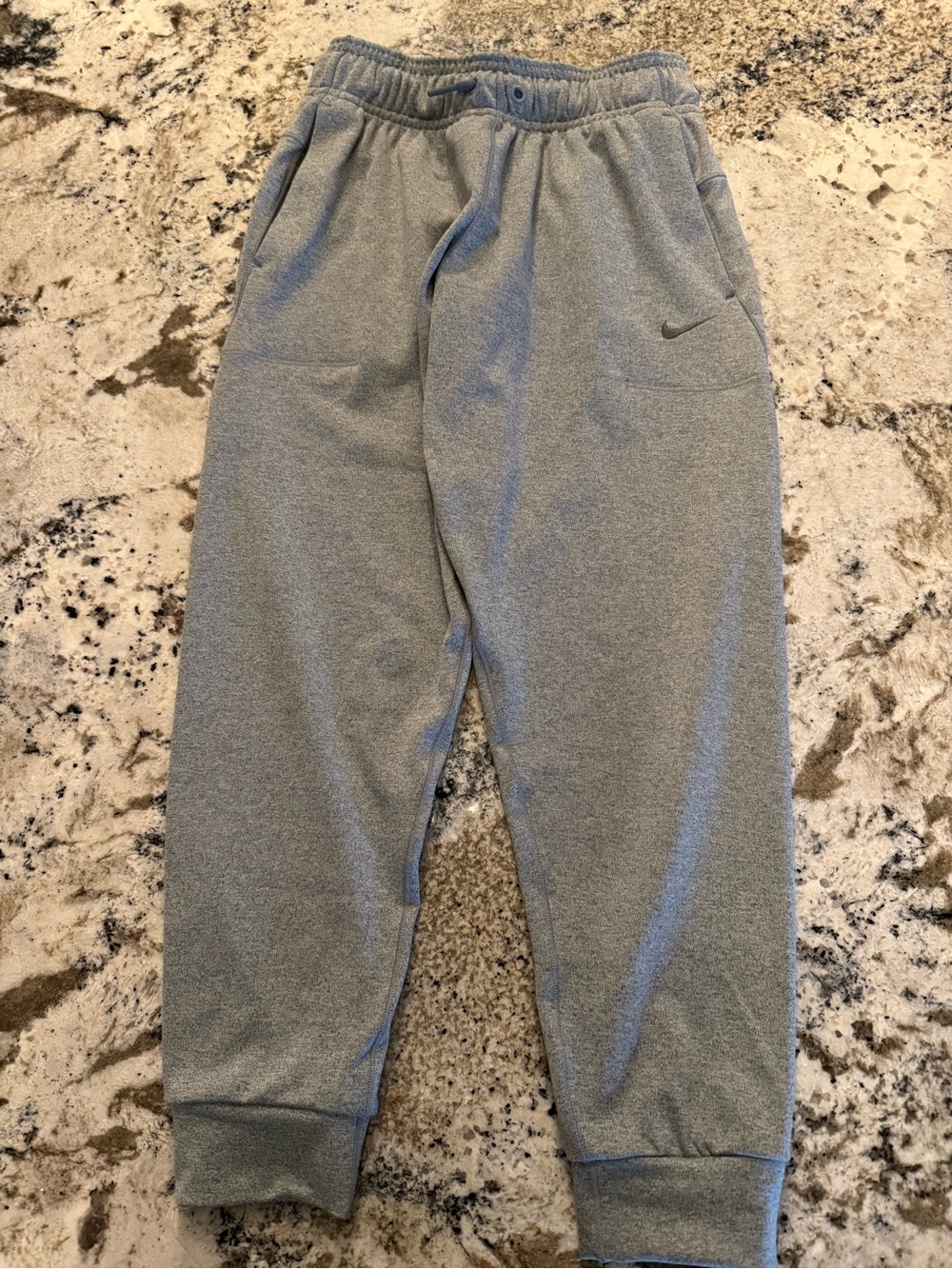 Nike Kids Light Gray Fleece Joggers
